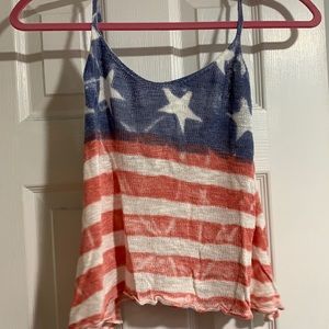 American flag tank